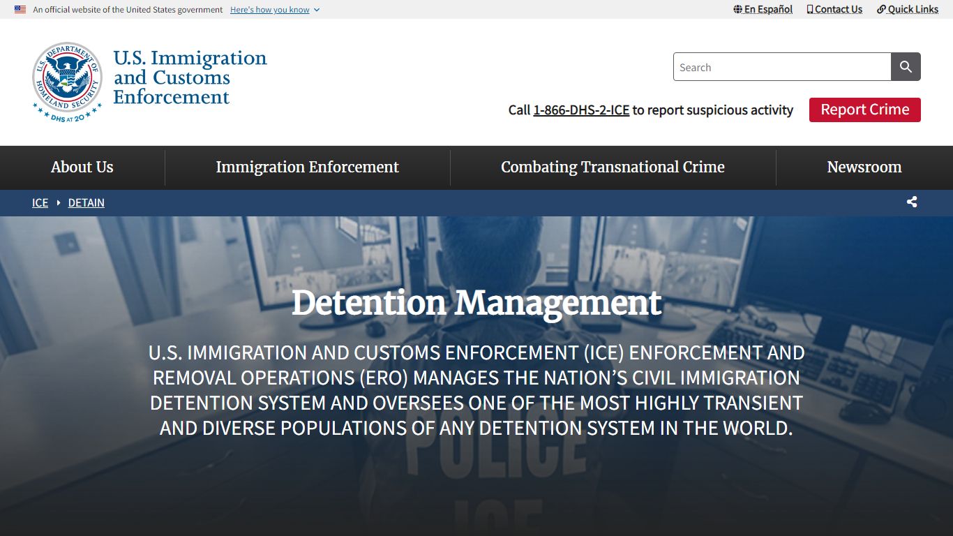 Detention Management | ICE